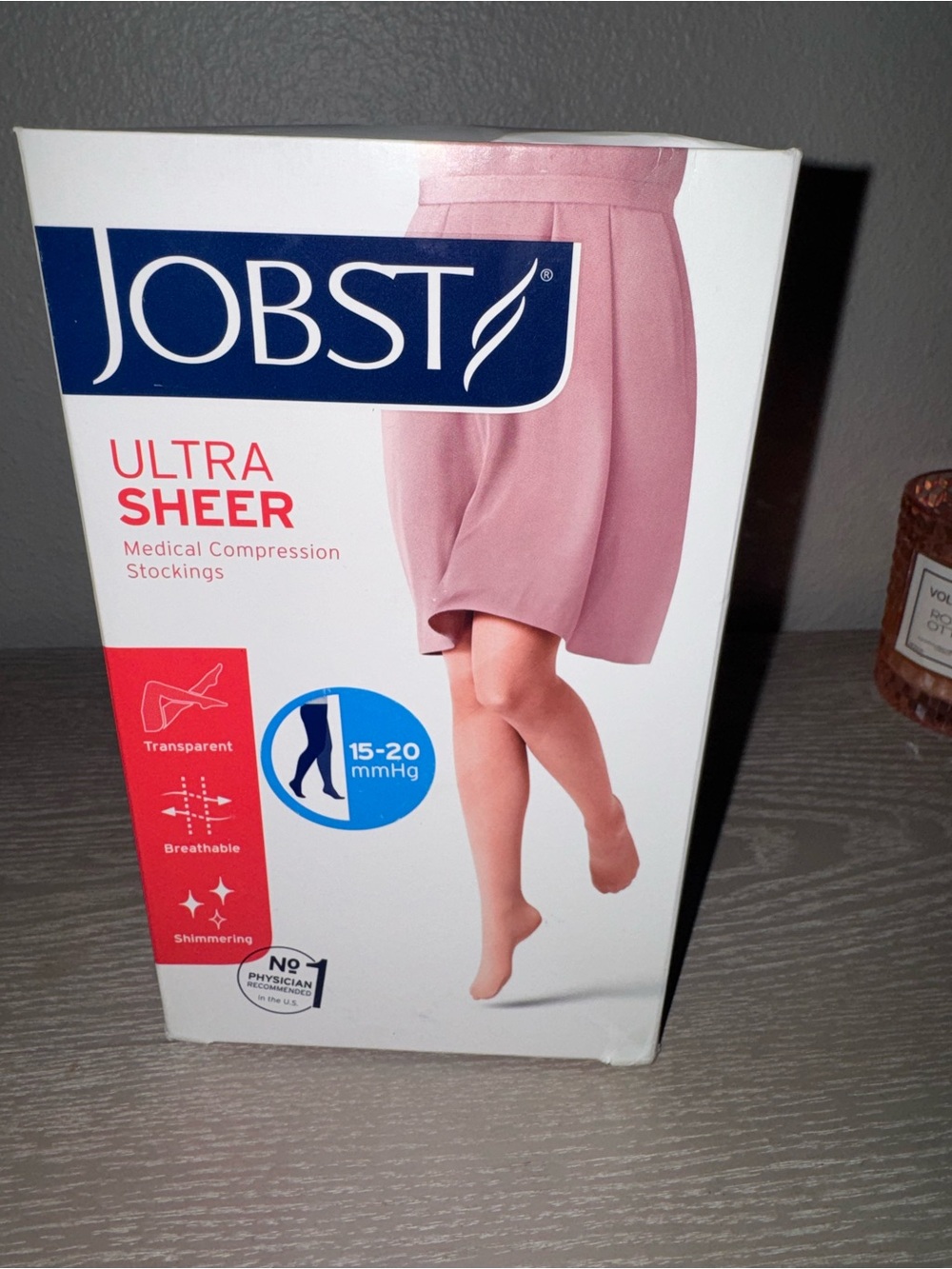 Jobst Ultra Sheer Medical Compression Stockings small -honey 15-20mmHg
